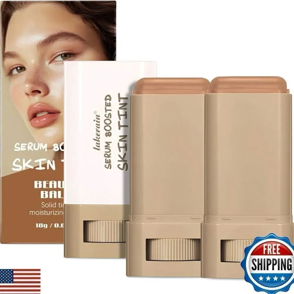 Foundation Stick Beauty Balm Serum Boosted Skin Tinted Moisturizer New